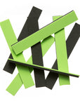 2-Tone Foam Strips - Black / Chartreuse