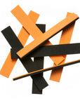 2-Tone Foam Strips - Black / Orange
