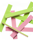 2-Tone Foam Strips - Chartreuse / Pink
