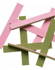 2-Tone Foam Strips - Olive / Pink