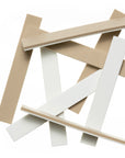 2-Tone Foam Strips - Tan / White