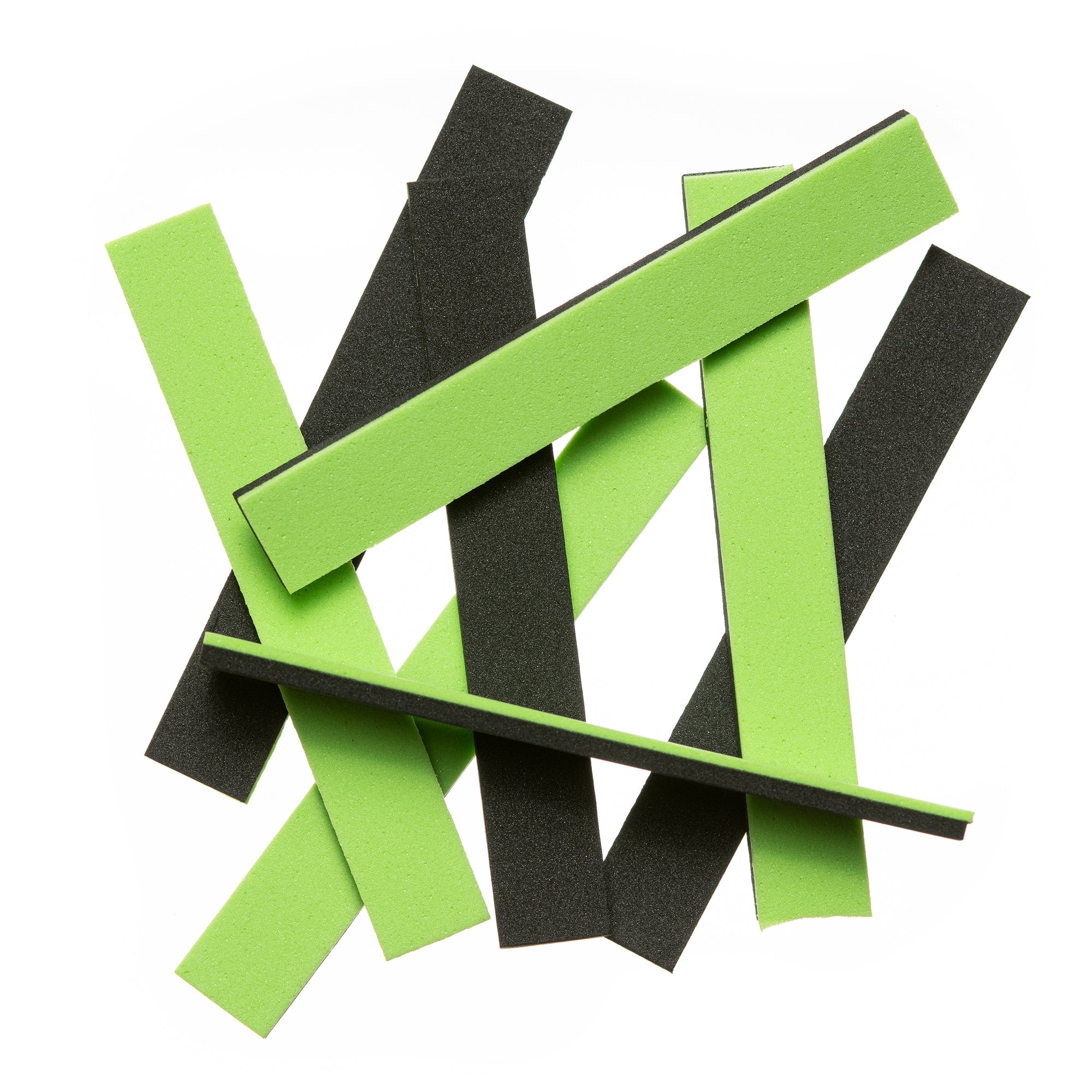 2-Tone Foam Strips - Black / Chartreuse