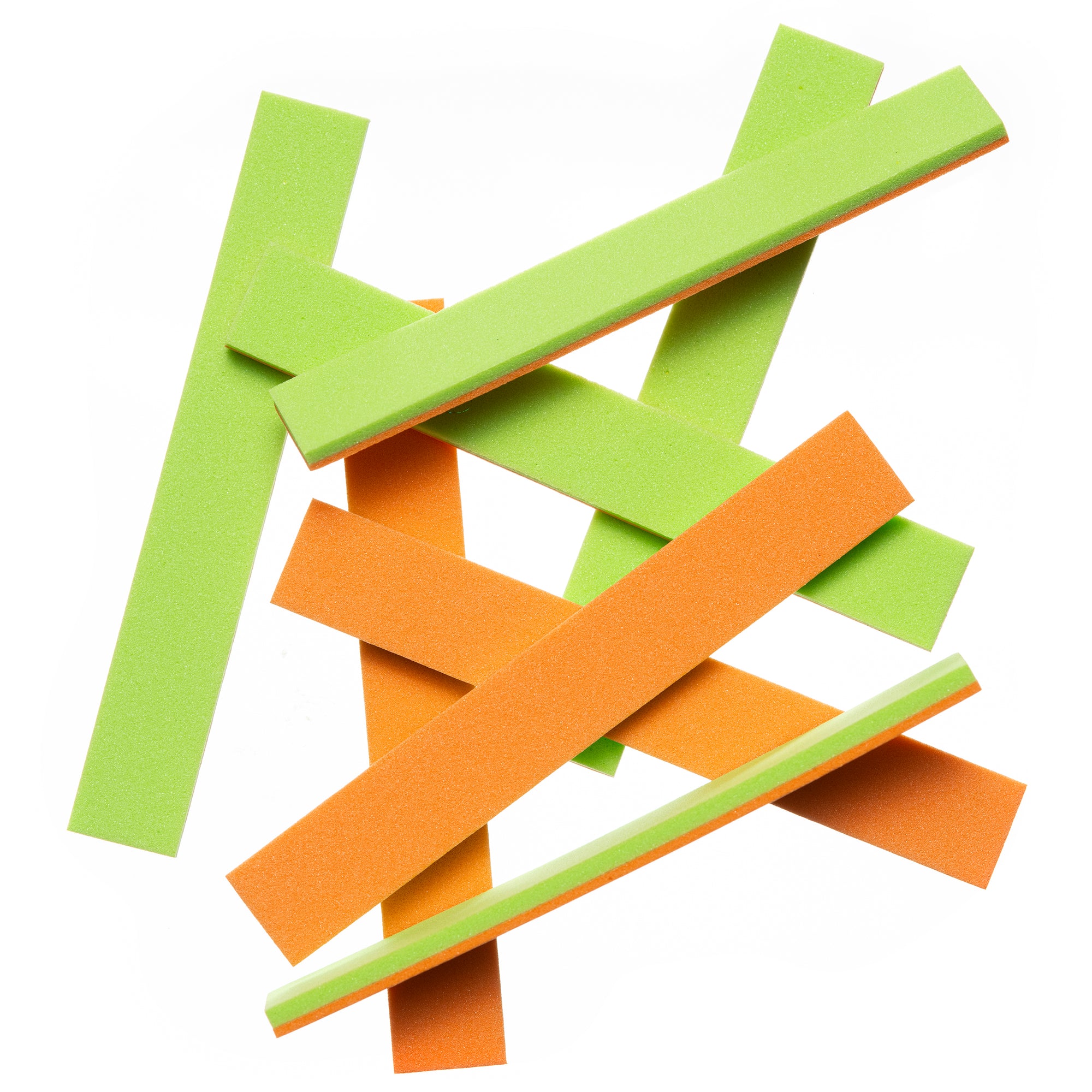 2-Tone Foam Strips - Chartreuse / Orange