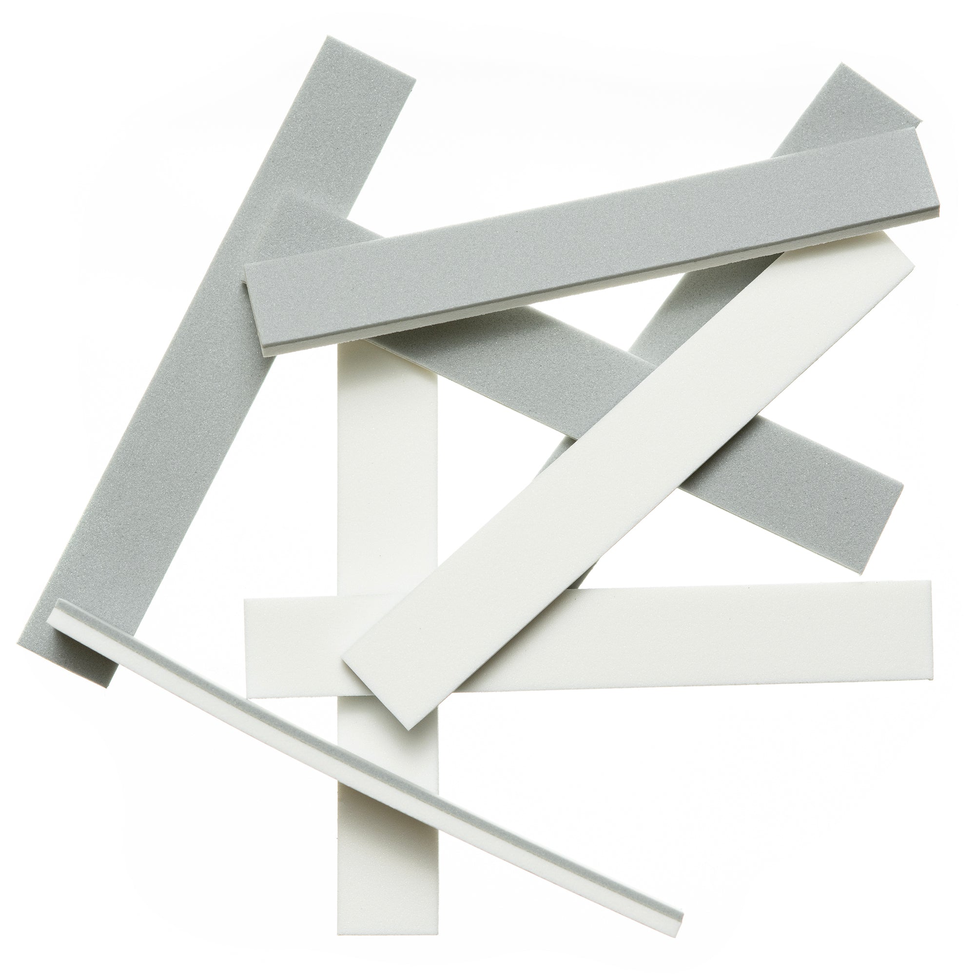 2-Tone Foam Strips - Grey / White