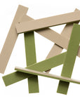 2-Tone Foam Strips - Olive / Tan