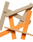 2-Tone Foam Strips - Tan / Orange