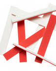 2-Tone Foam Strips - White / Red